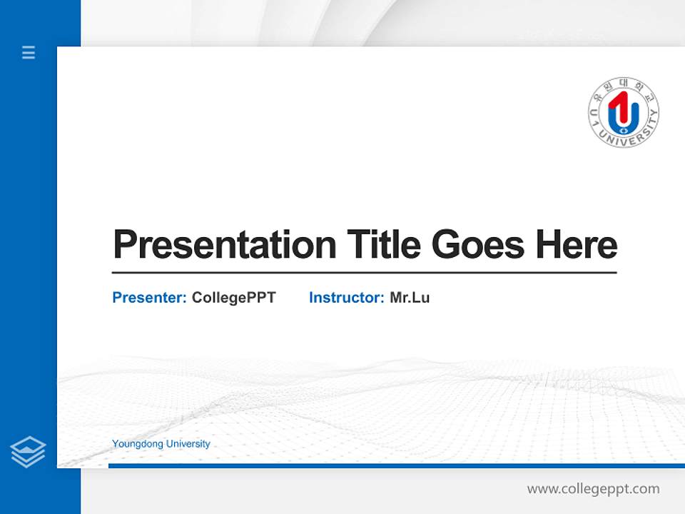 Youngdong University Thesis Proposal/Graduation Defense PPT Template4:3 ratio PPT effect preview image5