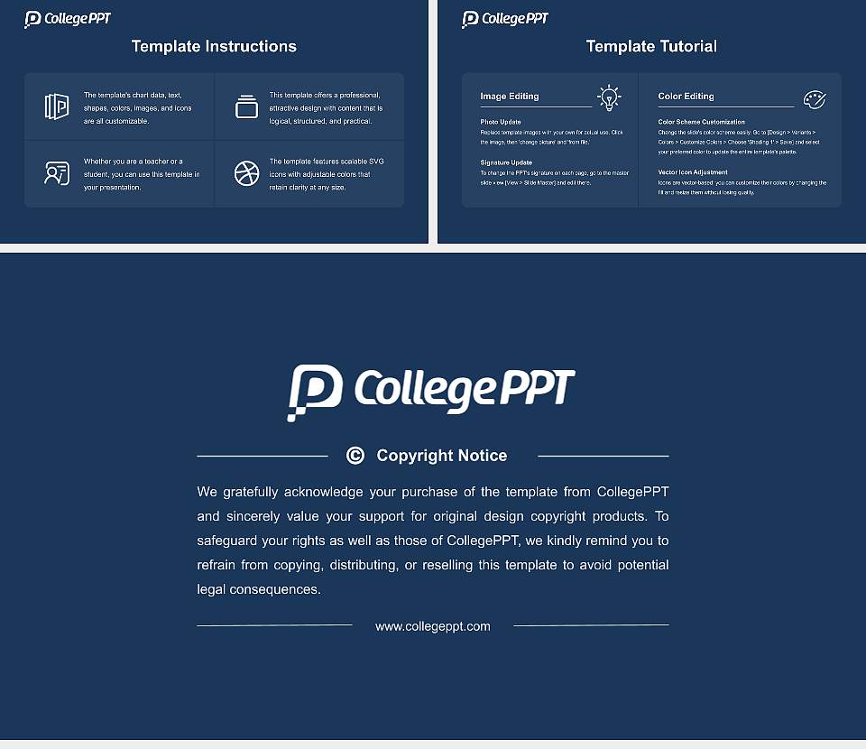 Yangsan College Course/Courseware Creation PPT Template16:9 ratio PPT effect preview image5