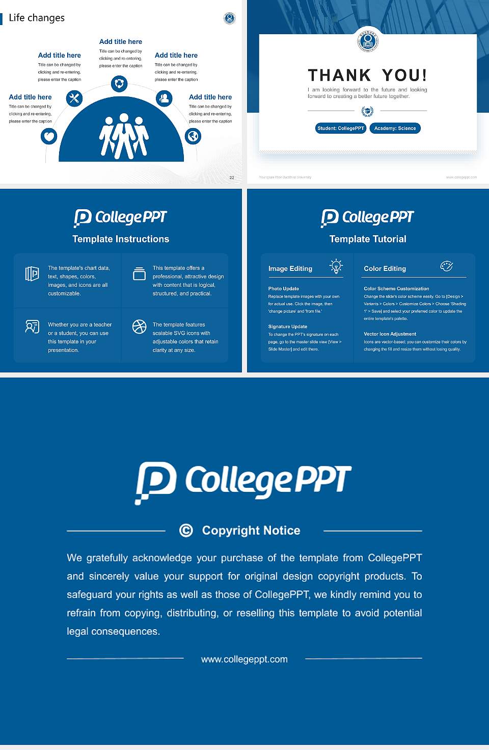 Youngsan Won Buddhist University National Scholarship Defense PPT Template4:3 ratio PPT effect preview image4