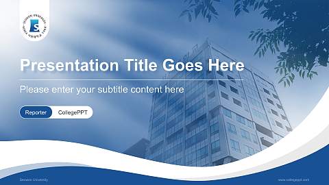 Seowon University Lecture Sharing and Networking Event PPT Template