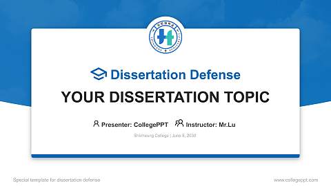 Shinheung College Graduation Thesis Defense PPT Template