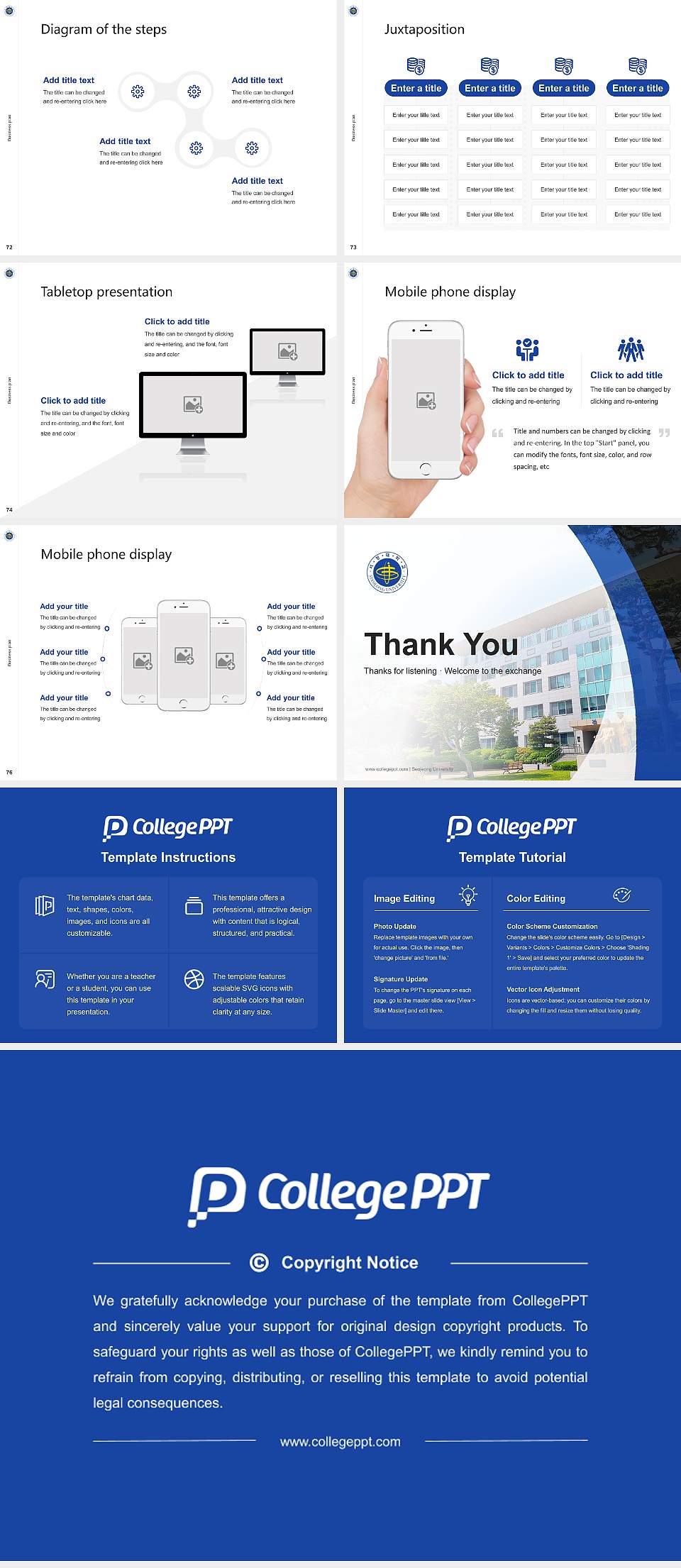Seojeong University Competition/Entrepreneurship Contest PPT Template4:3 ratio PPT effect preview image9