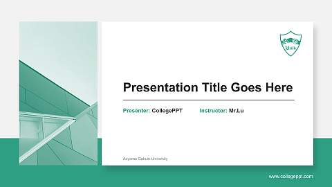 Aoyama Gakuin University General Purpose PPT Template