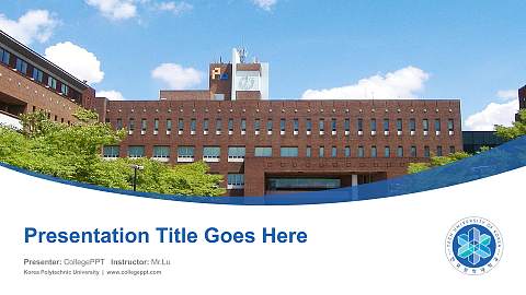 Korea Polytechnic University Course/Courseware Creation PPT Template