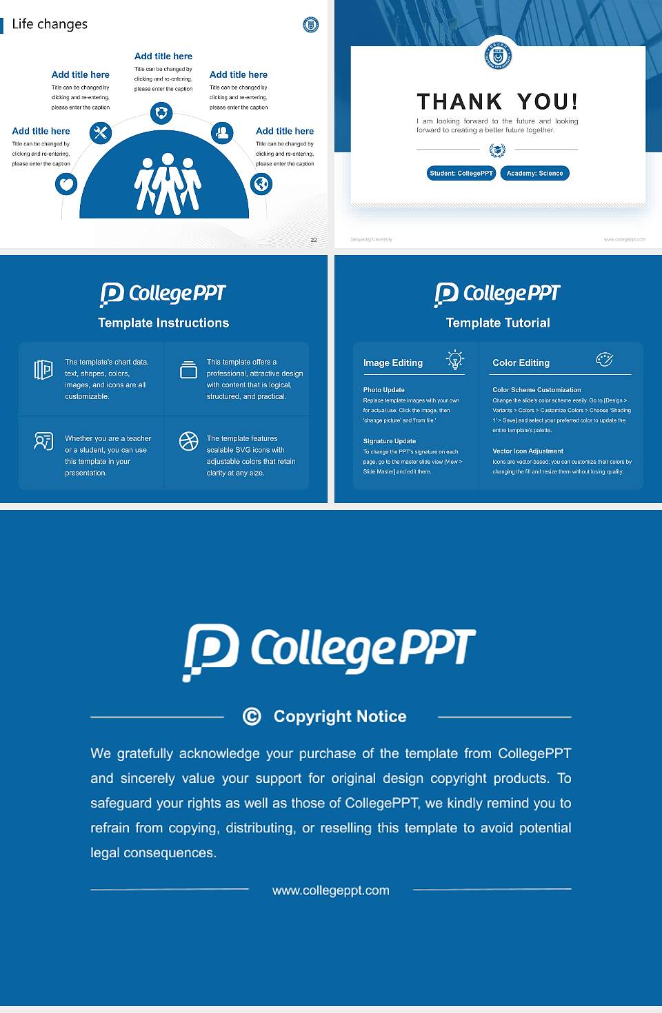 Seoyeong University National Scholarship Defense PPT Template4:3 ratio PPT effect preview image4