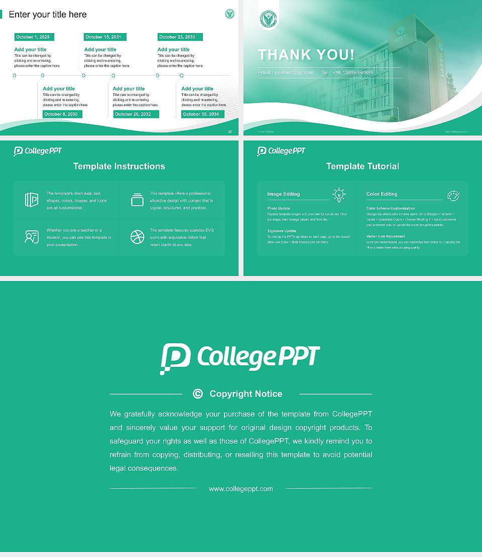 Yuhan College Lecture Sharing and Networking Event PPT Template16:9 ratio PPT effect preview image4