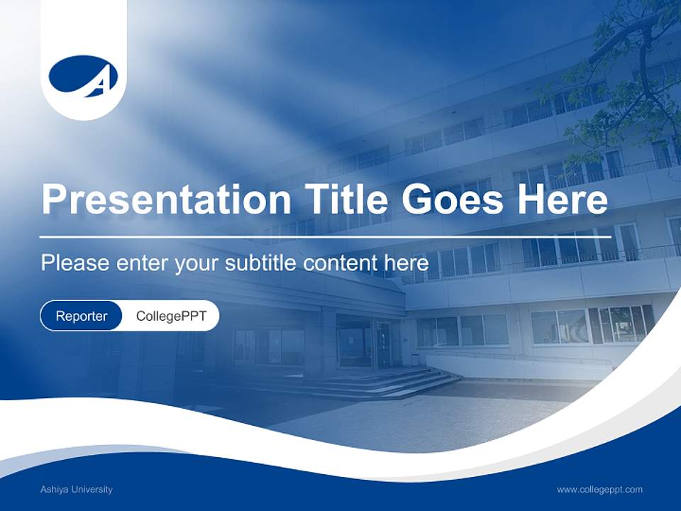 Ashiya University Lecture Sharing and Networking Event PPT Template4:3 ratio PPT effect preview image4