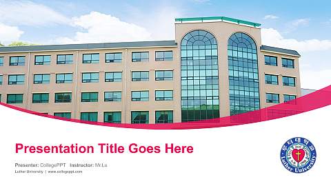 Luther University Course/Courseware Creation PPT Template
