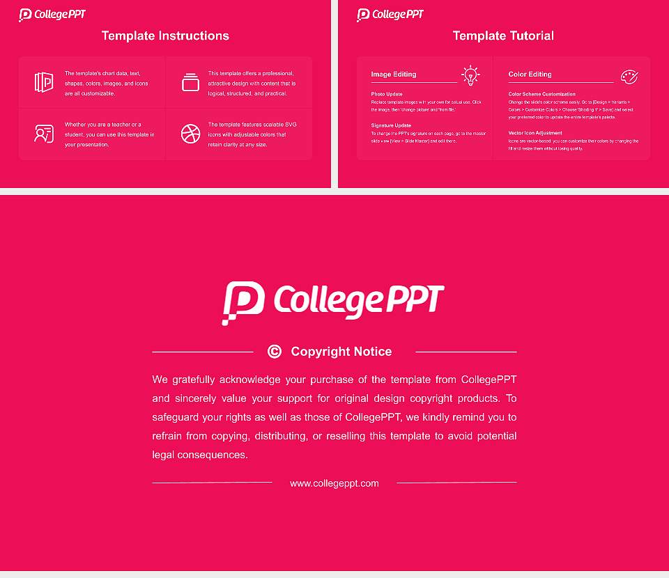 Luther University Course/Courseware Creation PPT Template16:9 ratio PPT effect preview image5