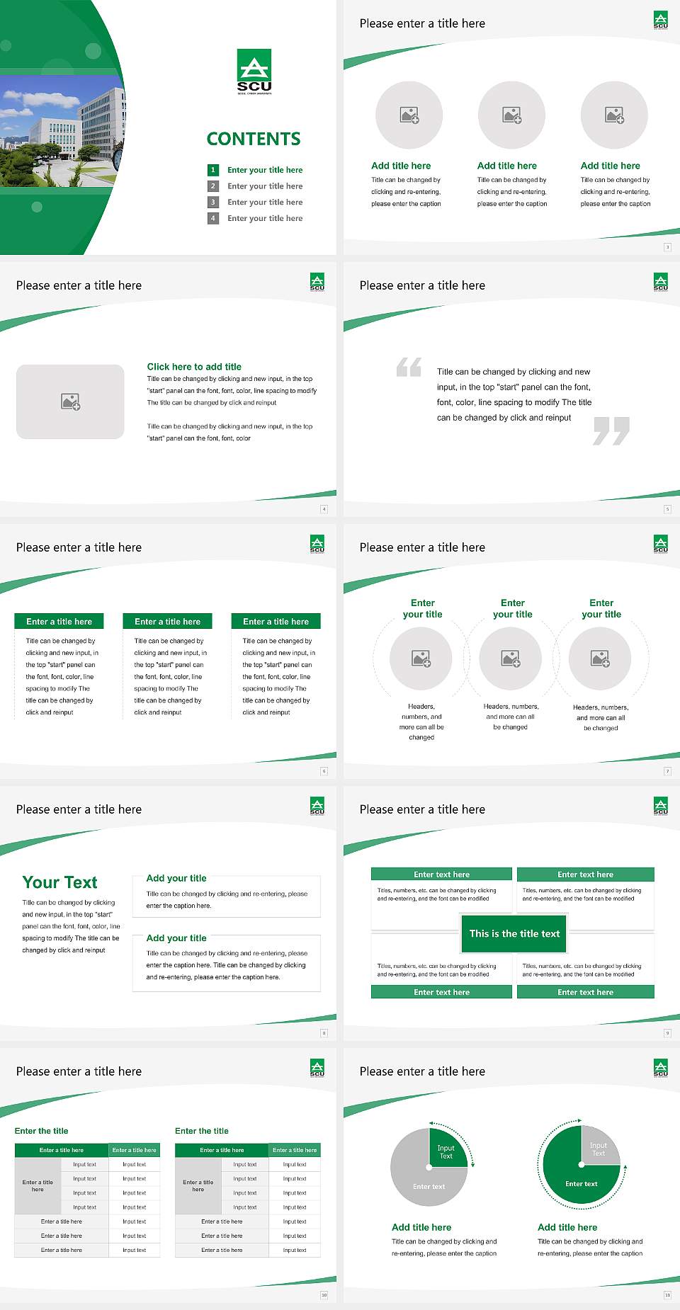 Seoul Cyber University Course/Courseware Creation PPT Template4:3 ratio PPT effect preview image2