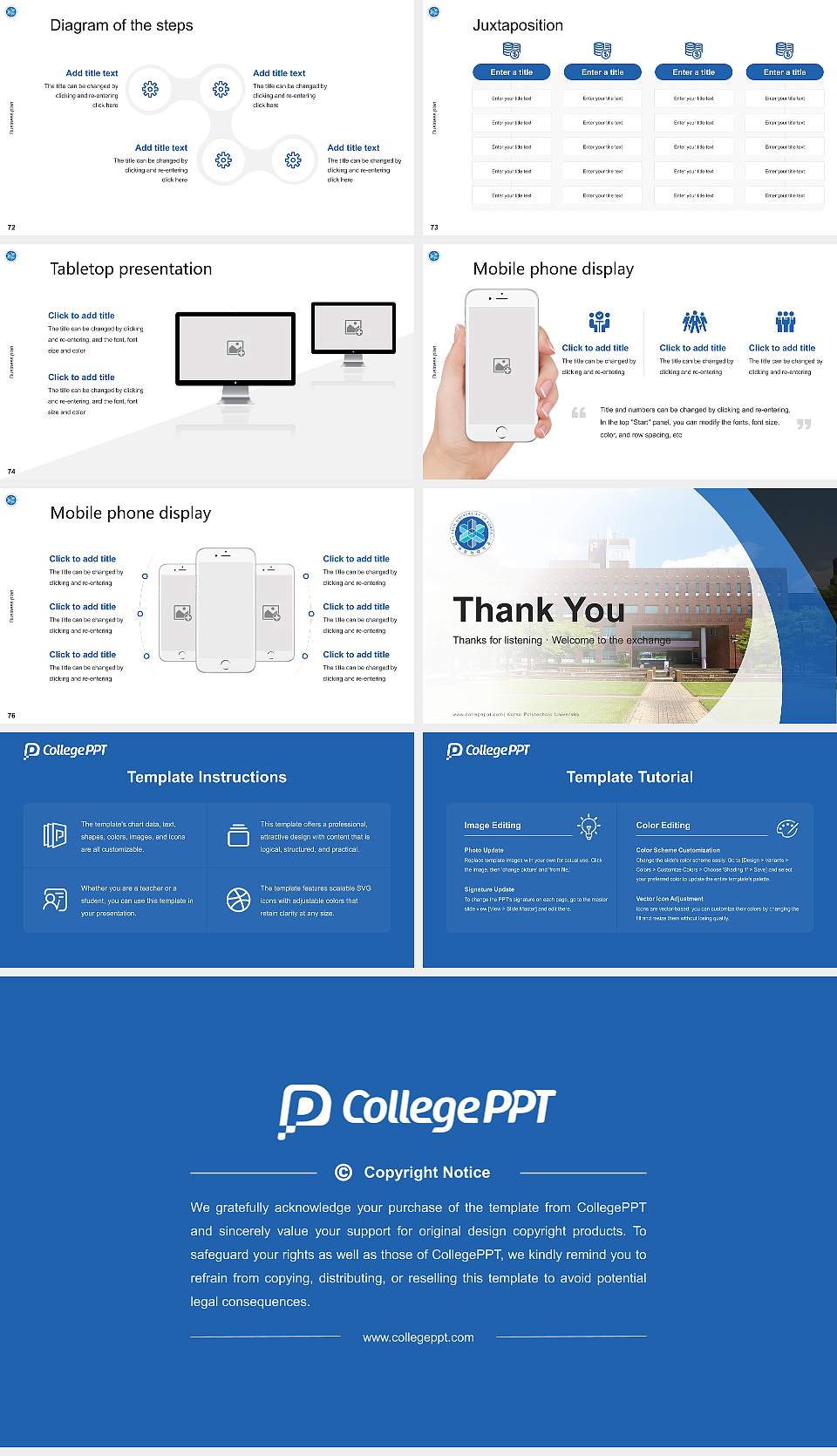 Korea Polytechnic University Competition/Entrepreneurship Contest PPT Template16:9 ratio PPT effect preview image9