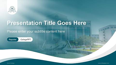 Ulsan College Lecture Sharing and Networking Event PPT Template