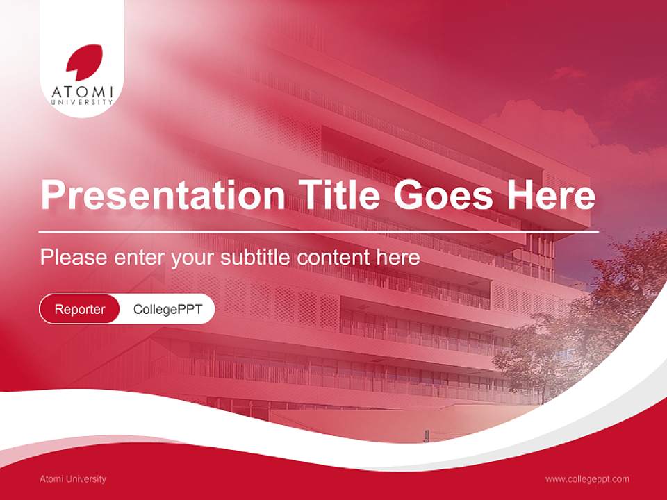 Atomi University Lecture Sharing and Networking Event PPT Template4:3 ratio PPT effect preview image4