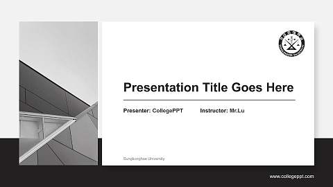 Sungkonghoe University General Purpose PPT Template
