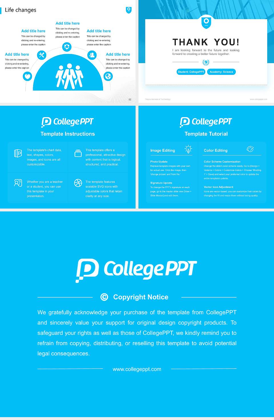 Yeojoo Institute of Technology National Scholarship Defense PPT Template4:3 ratio PPT effect preview image4