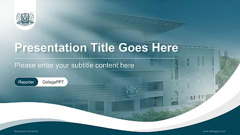 Kyungnam University Lecture Sharing and Networking Event PPT Template