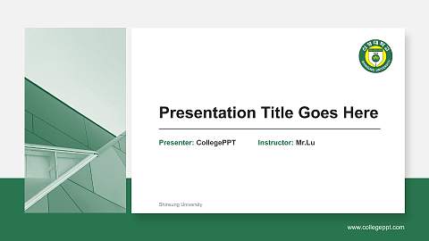 Shinsung University General Purpose PPT Template