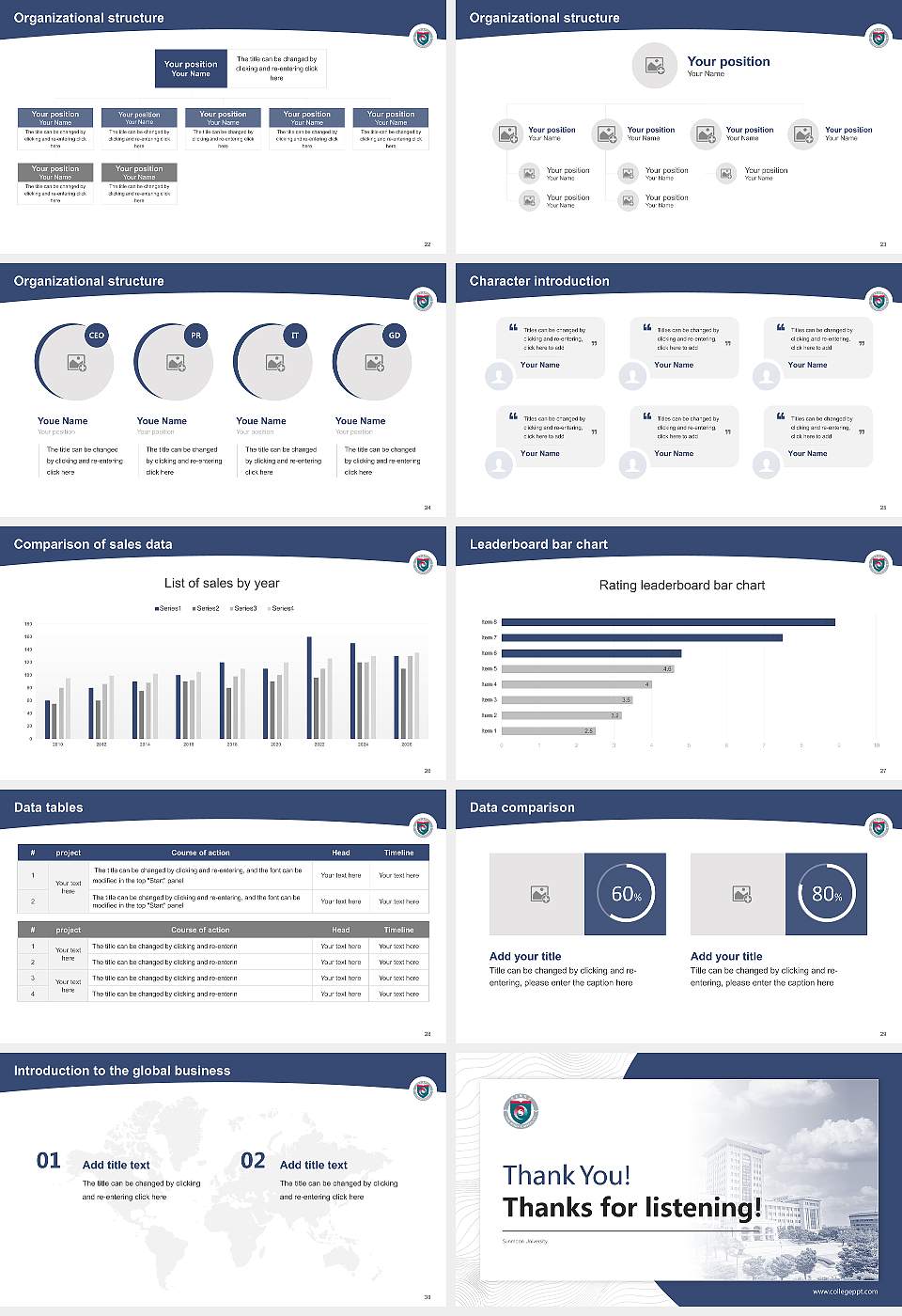 Sunmoon University Academic Presentation/Research Findings Report PPT Template16:9 ratio PPT effect preview image4