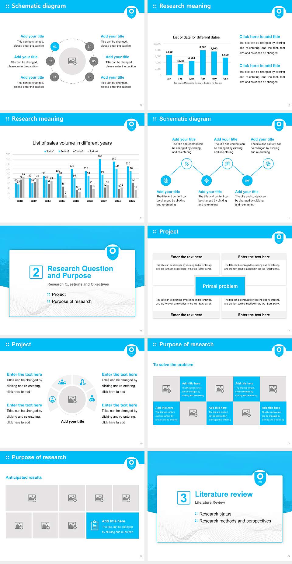 Yeojoo Institute of Technology Graduation Thesis Defense PPT Template4:3 ratio PPT effect preview image3