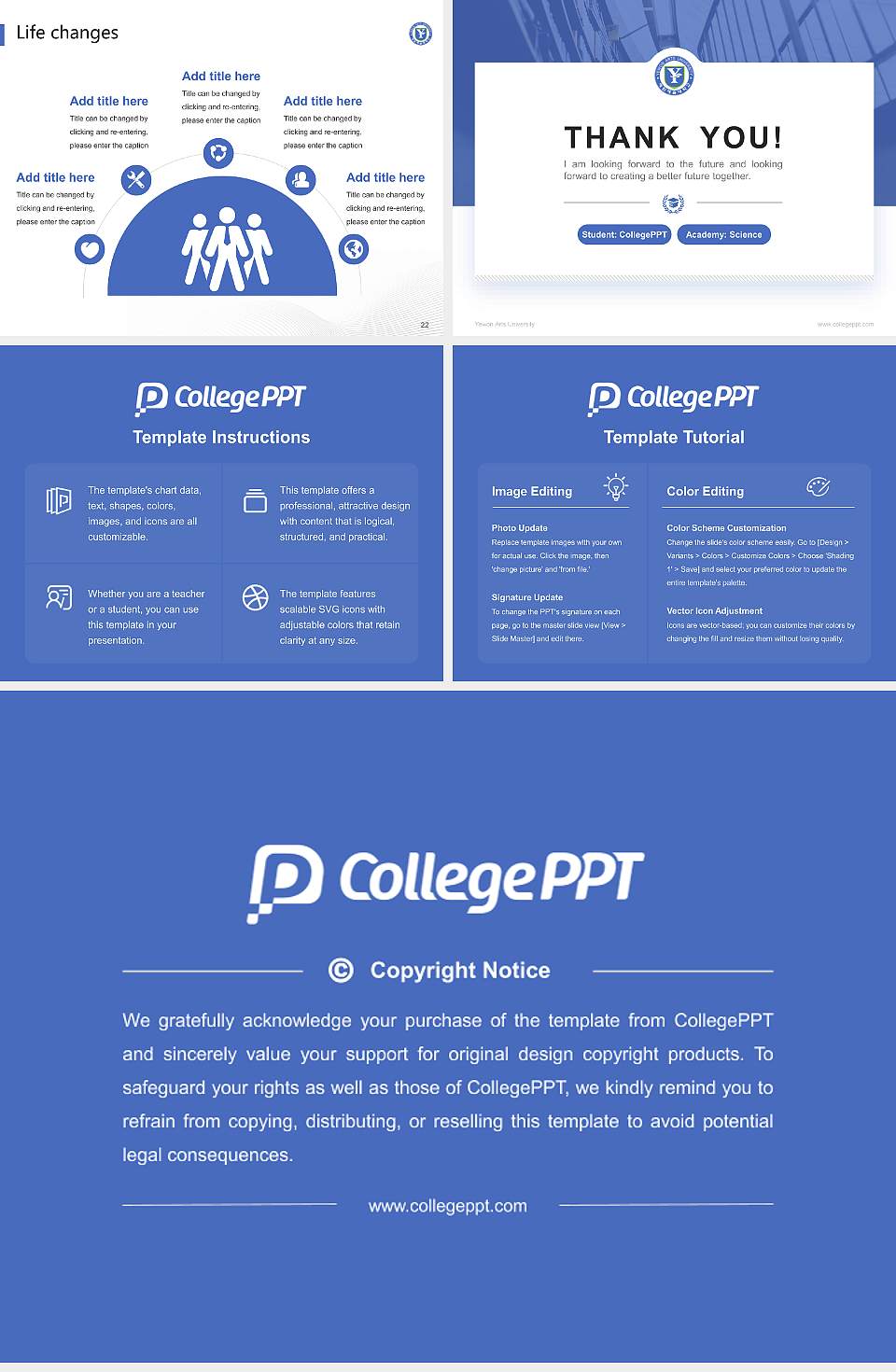 Yewon Arts University National Scholarship Defense PPT Template4:3 ratio PPT effect preview image4