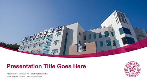 Seoul Jangsin University Course/Courseware Creation PPT Template