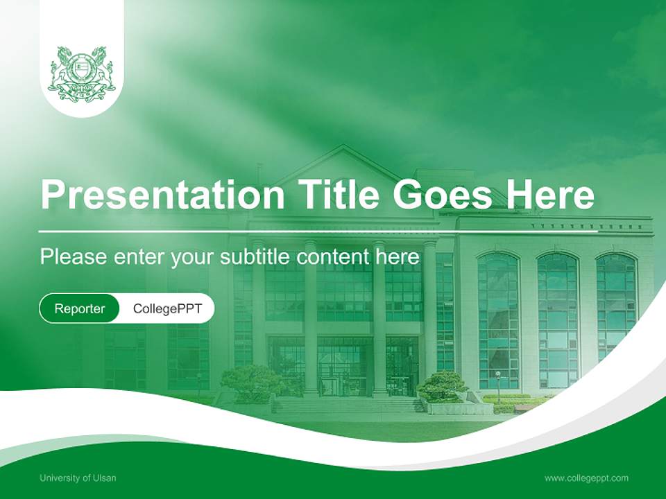 University of Ulsan Lecture Sharing and Networking Event PPT Template4:3 ratio PPT effect preview image4