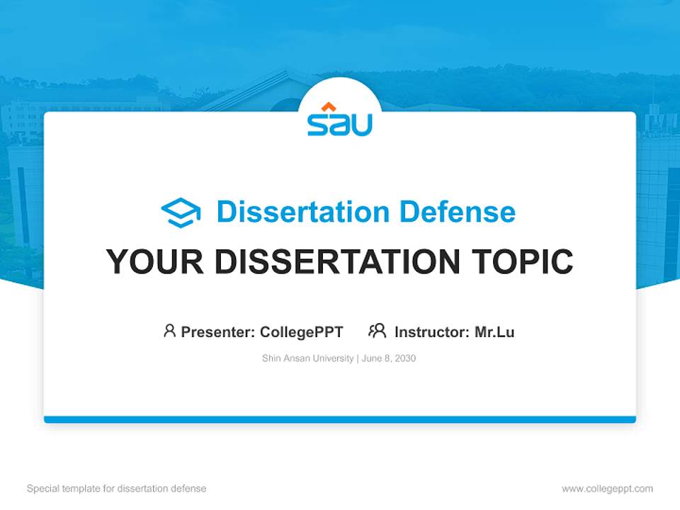 Shin Ansan University Graduation Thesis Defense PPT Template4:3 ratio PPT effect preview image7