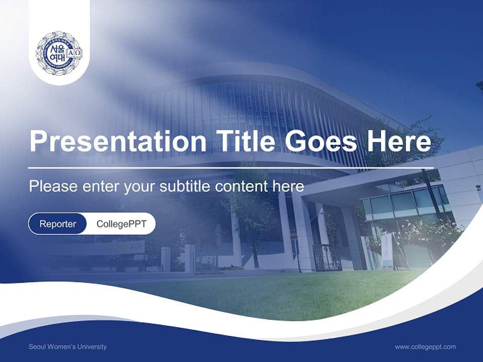 Seoul Women’s University Lecture Sharing and Networking Event PPT Template4:3 ratio PPT effect preview image4