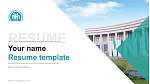 Mokpo National University Resume PPT Template