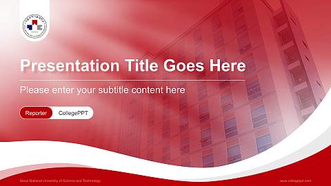 Seoul National University of Science and Technology Lecture Sharing and Networking Event PPT Template