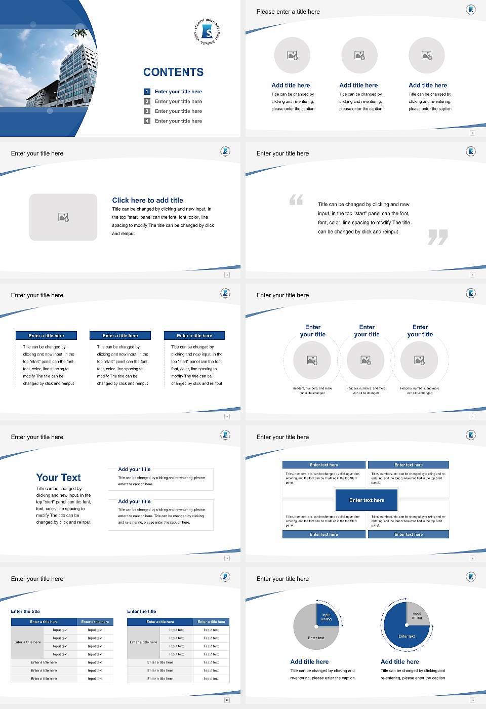 Seowon University Course/Courseware Creation PPT Template16:9 ratio PPT effect preview image2