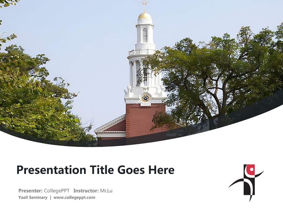 Yaeil Seminary Course/Courseware Creation PPT Template4:3 ratio PPT effect preview image5