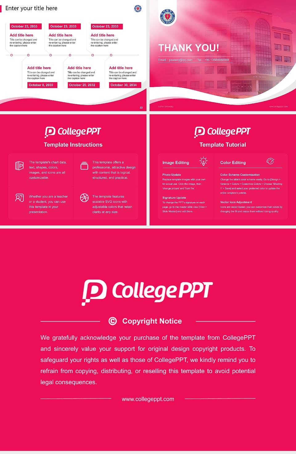 Luther University Lecture Sharing and Networking Event PPT Template4:3 ratio PPT effect preview image4