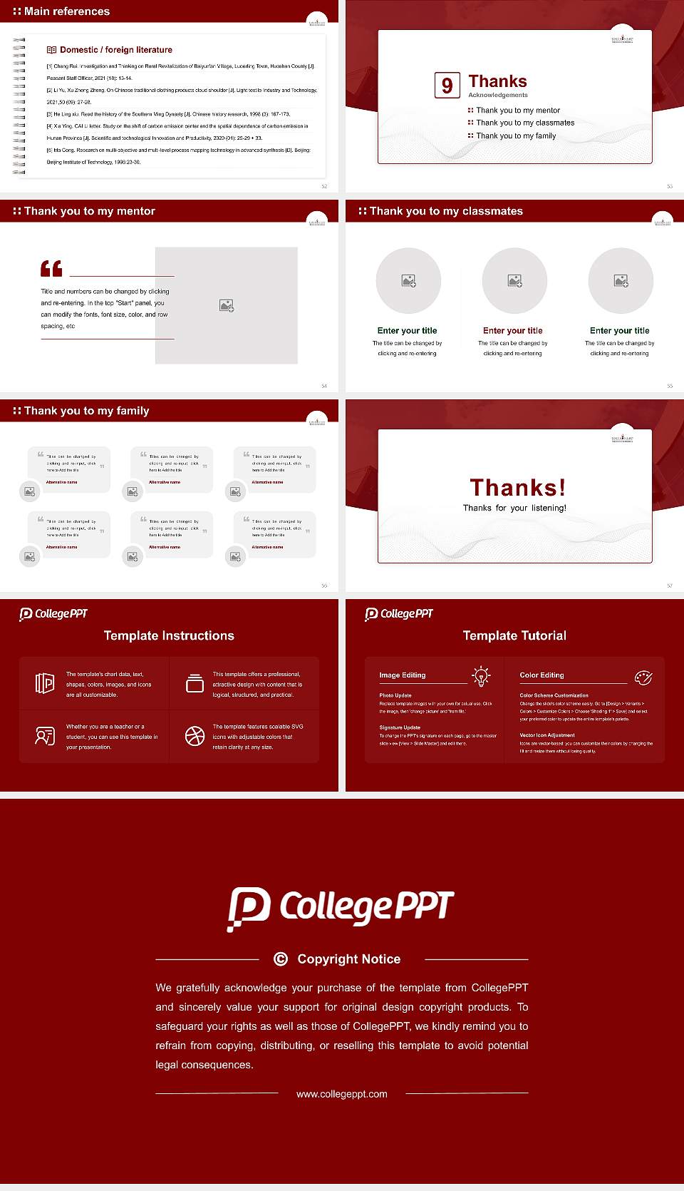 Torch Trinity Graduate University Graduation Thesis Defense PPT Template16:9 ratio PPT effect preview image7