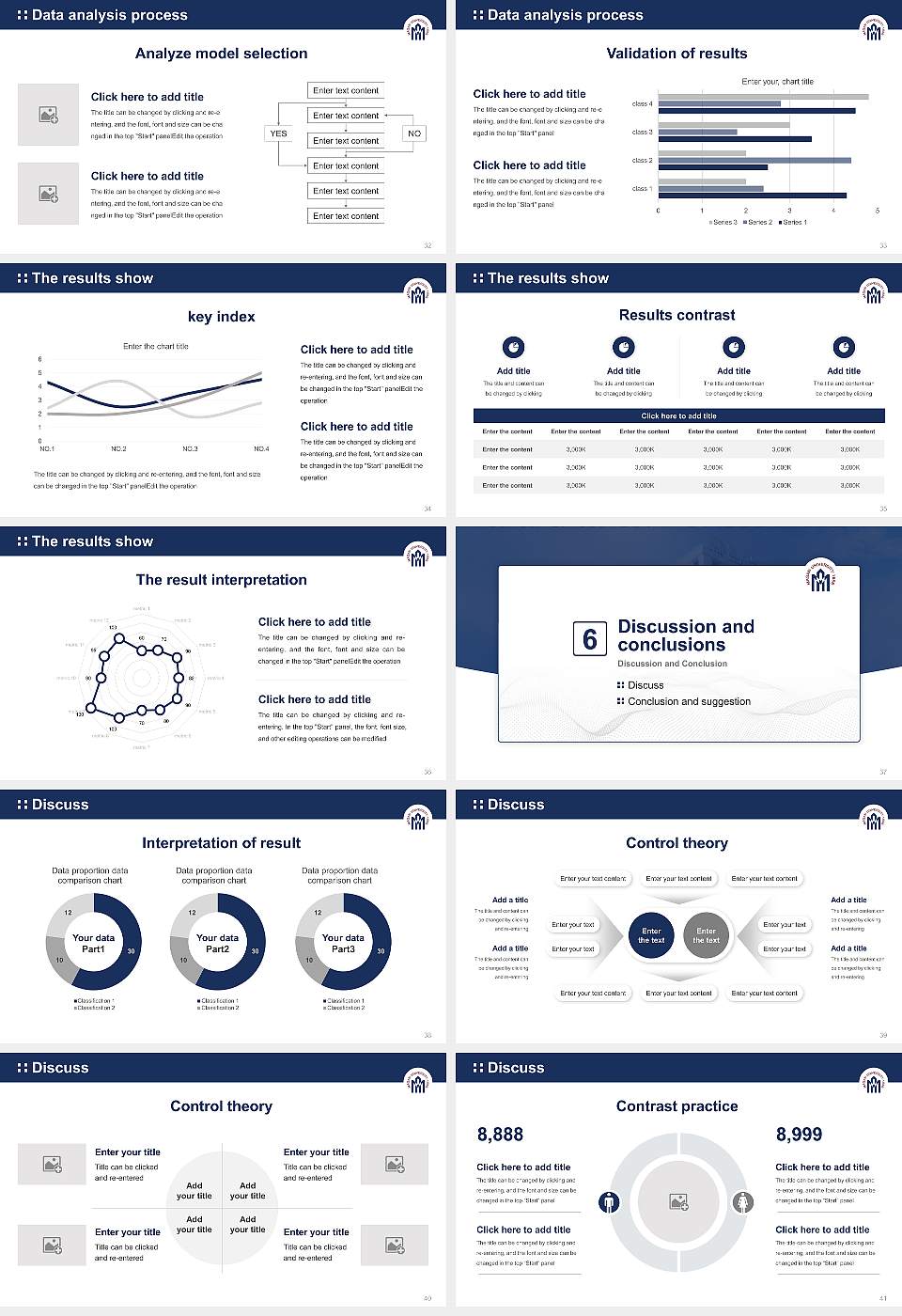 Masan University Graduation Thesis Defense PPT Template16:9 ratio PPT effect preview image5