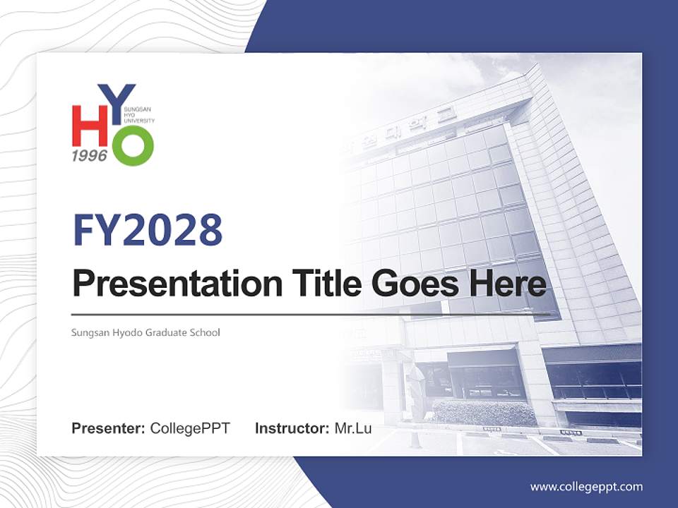 Sungsan Hyodo Graduate School Academic Presentation/Research Findings Report PPT Template4:3 ratio PPT effect preview image5