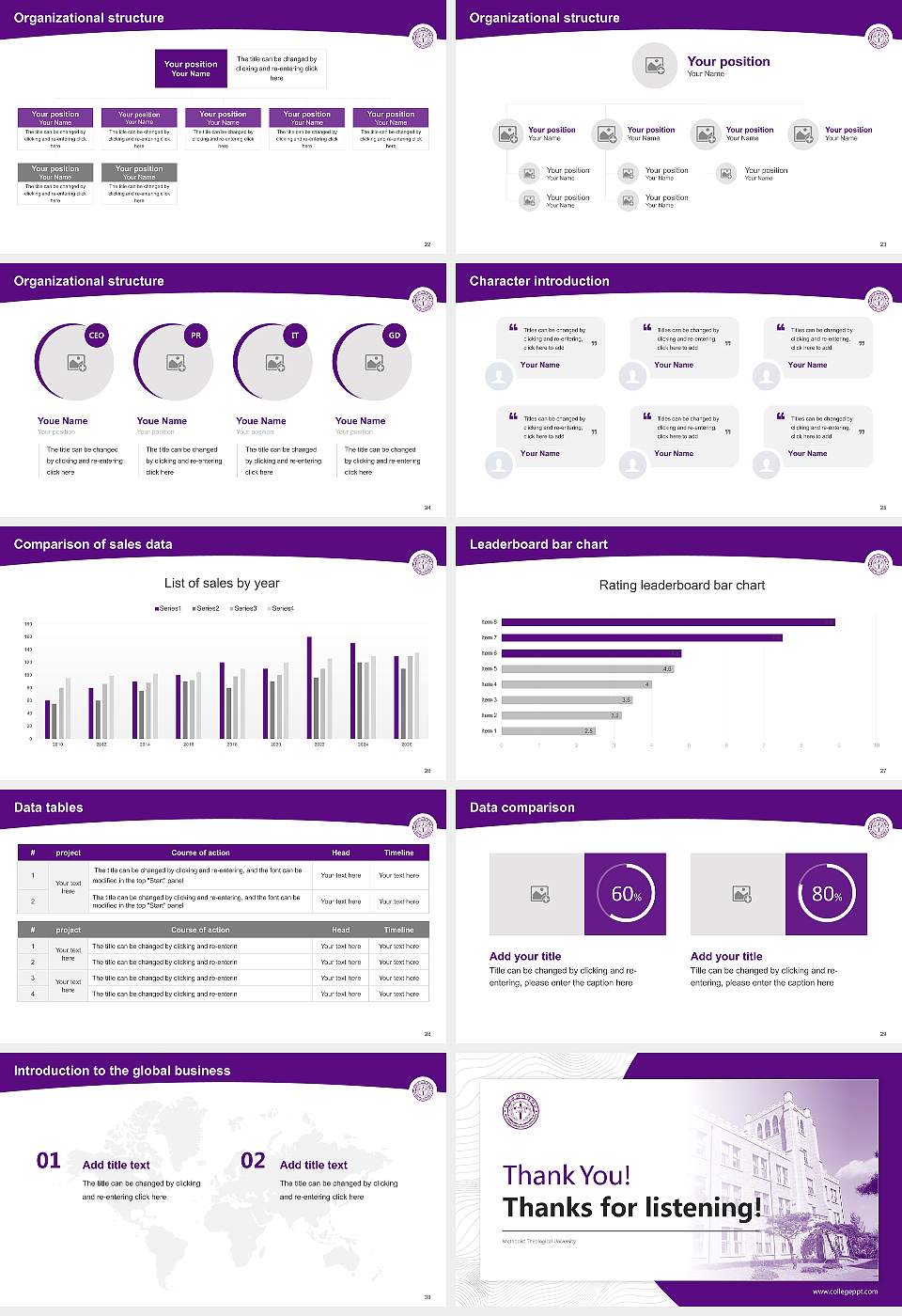 Methodist Theological University Academic Presentation/Research Findings Report PPT Template16:9 ratio PPT effect preview image4