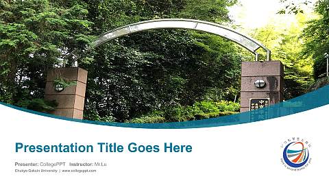 Chukyo Gakuin University Course/Courseware Creation PPT Template