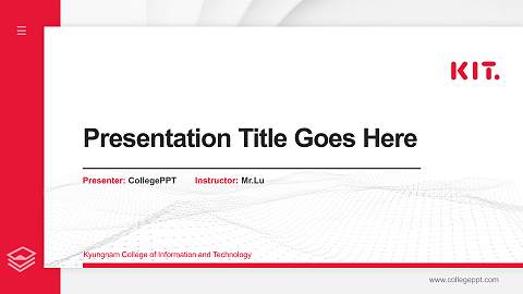 Kyungnam College of Information and Technology Thesis Proposal/Graduation Defense PPT Template