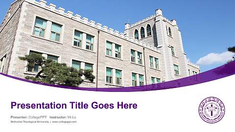 Methodist Theological University Course/Courseware Creation PPT Template