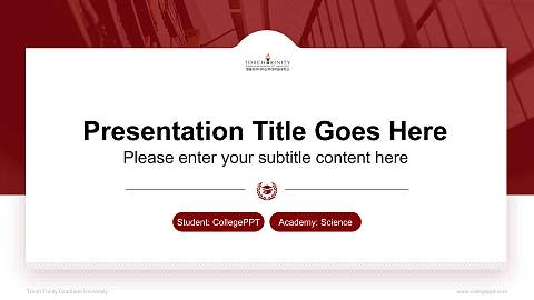 Torch Trinity Graduate University National Scholarship Defense PPT Template