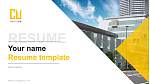Cyber University Resume PPT Template
