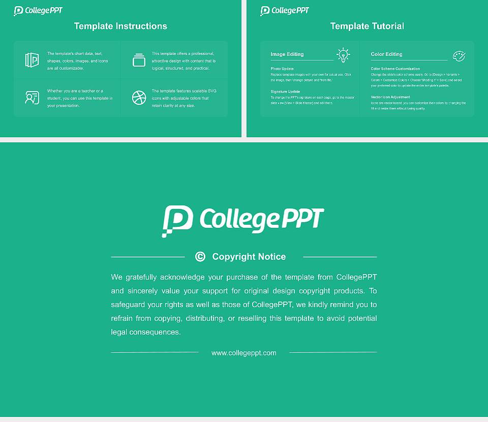 Yuhan College Academic Presentation/Research Findings Report PPT Template16:9 ratio PPT effect preview image5