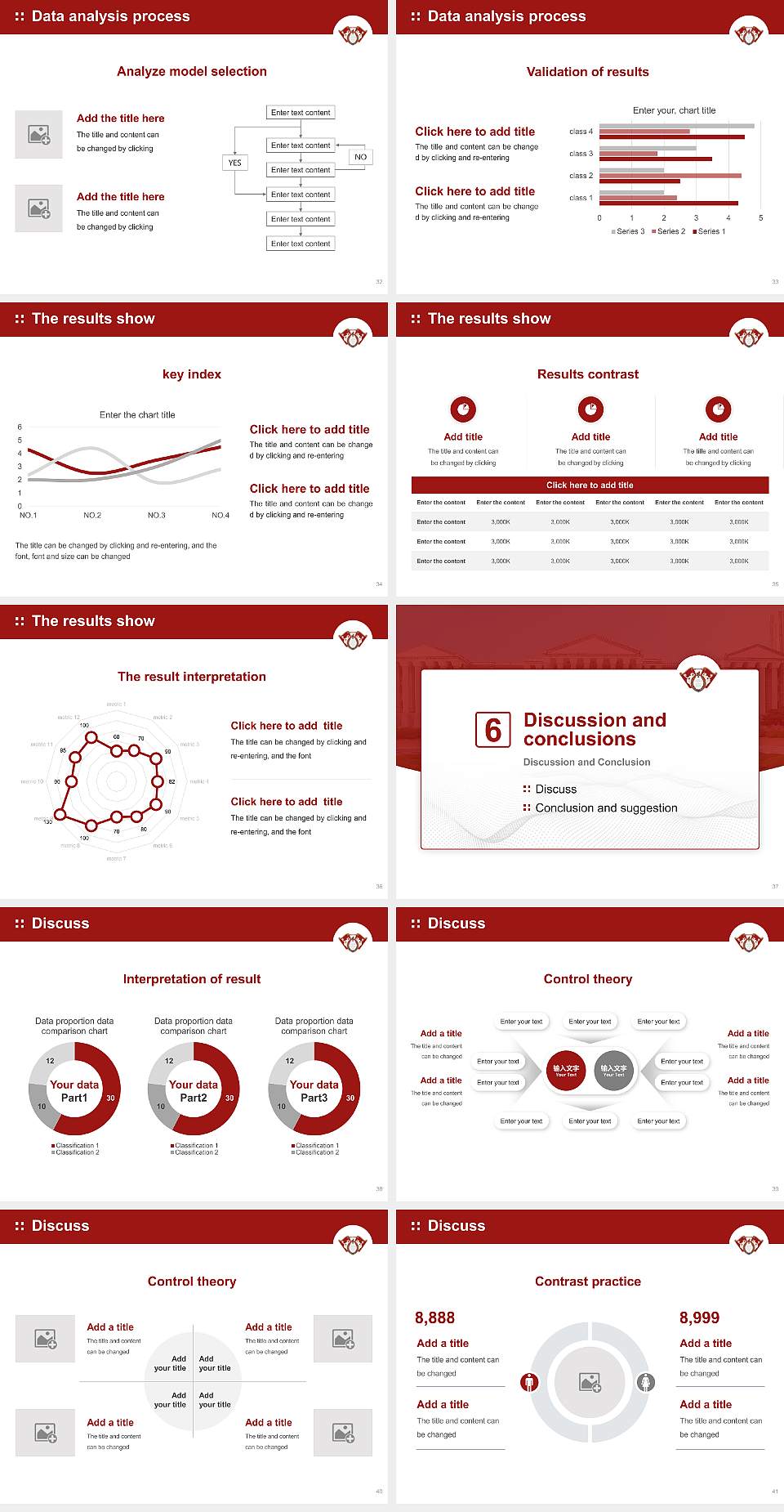 Kyunghee University Graduation Thesis Defense PPT Template4:3 ratio PPT effect preview image5