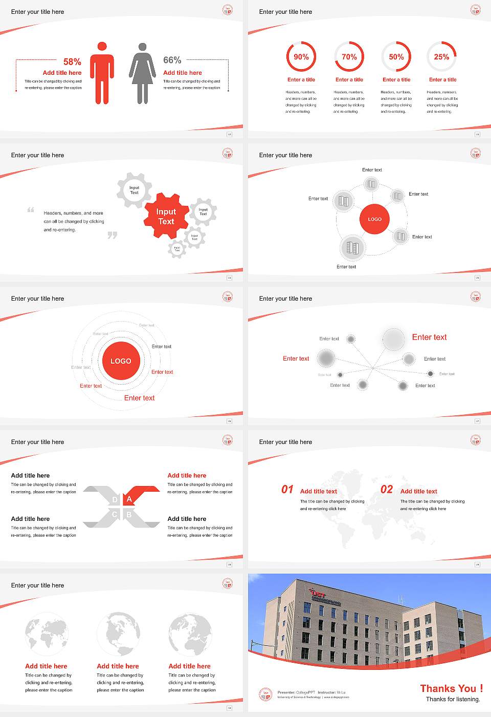 University of Science & Technology Course/Courseware Creation PPT Template16:9 ratio PPT effect preview image4