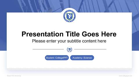 Yewon Arts University National Scholarship Defense PPT Template
