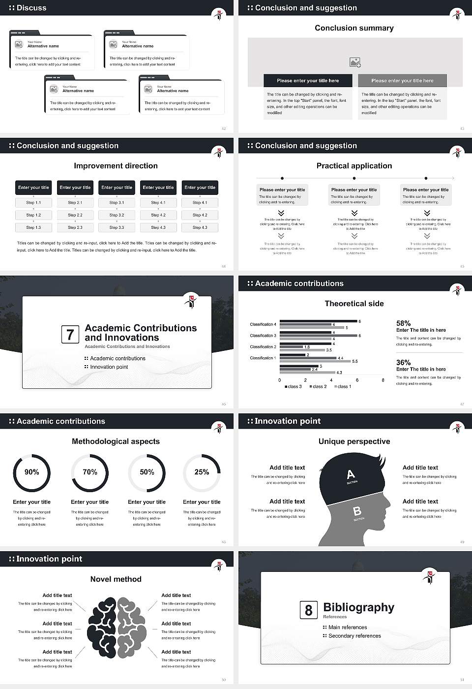 Yaeil Seminary Graduation Thesis Defense PPT Template16:9 ratio PPT effect preview image6