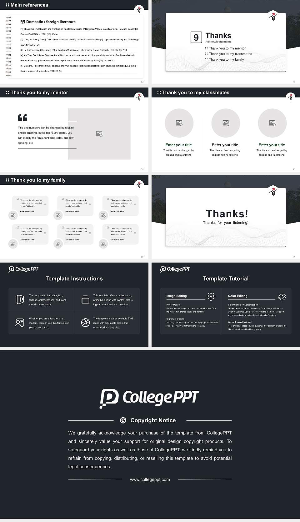 Yaeil Seminary Graduation Thesis Defense PPT Template16:9 ratio PPT effect preview image7