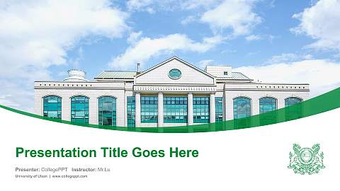 University of Ulsan Course/Courseware Creation PPT Template