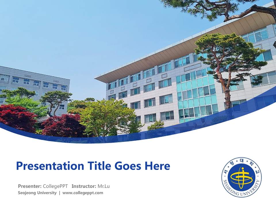 Seojeong University Course/Courseware Creation PPT Template4:3 ratio PPT effect preview image5